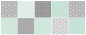 Preview: PATCHWORK TABEA - HELLTUERKIS - FLIESENAUFKLEBER SET 2