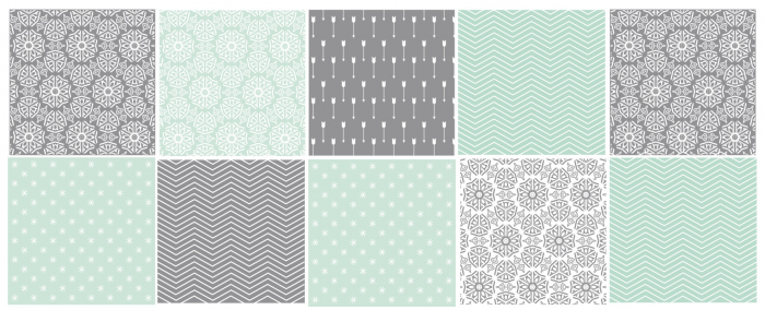 PATCHWORK TABEA - HELLTUERKIS - FLIESENAUFKLEBER SET 2